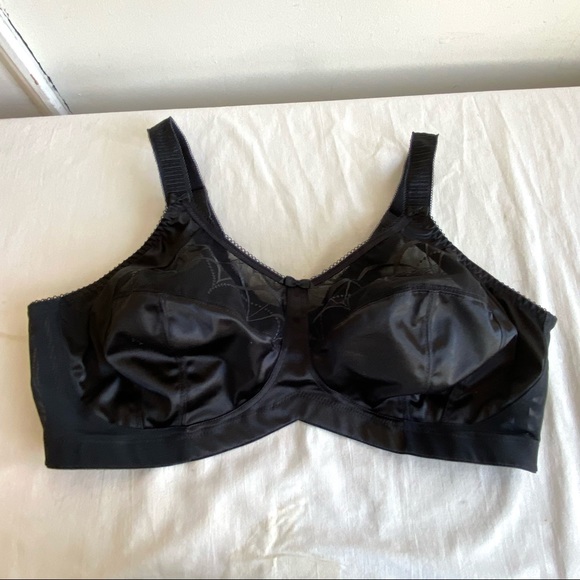 Elomi 4033 Soft Cup Black Lace & Satin Bows Bra - Picture 1 of 12